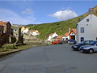 Cow Bar Wharf and the Lifeboat Station, Staithes.
