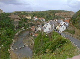 A view of the Staithes Beck from the National Parks Information Point
